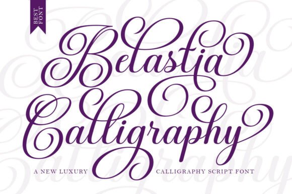 Belastia Calligraphy: A Timeless Script Font for Crafters and Designers