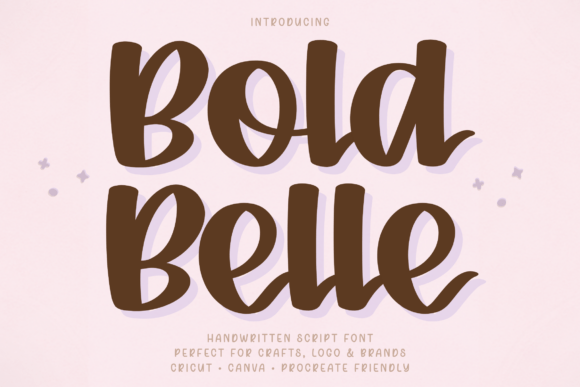 Bold Belle: A Script Font for Crafters Who Demand Style and Substance