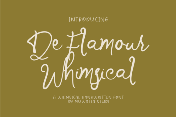 De Flamour Whimsical: A Font That Breathes Life Into Your Editorial Design