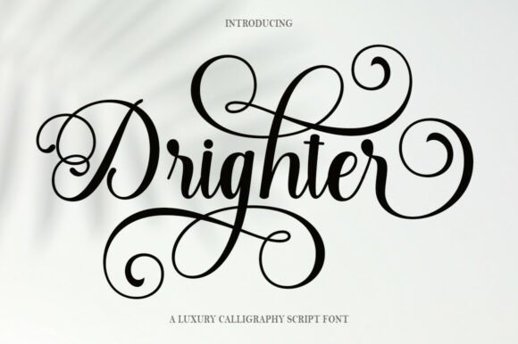 Drighter: A Script Font with Grace and Purpose