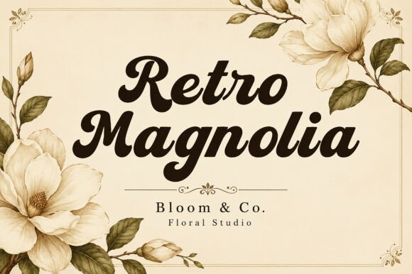 Enhance Your Brand with Retro Magnolia Script Font