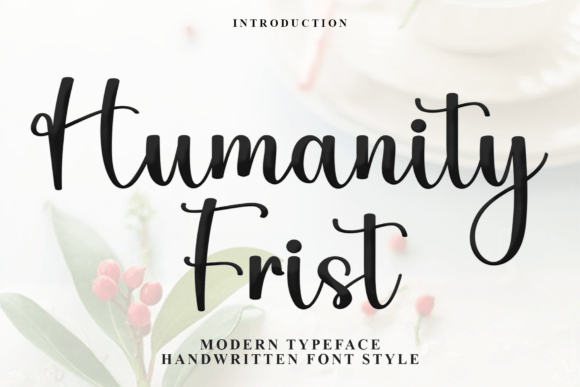 Humanity Frist: A Festive Font for Digital Design