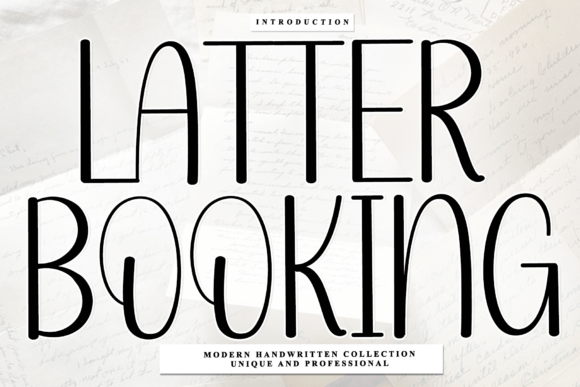 Latter Booking: A Font That Elevates Branding