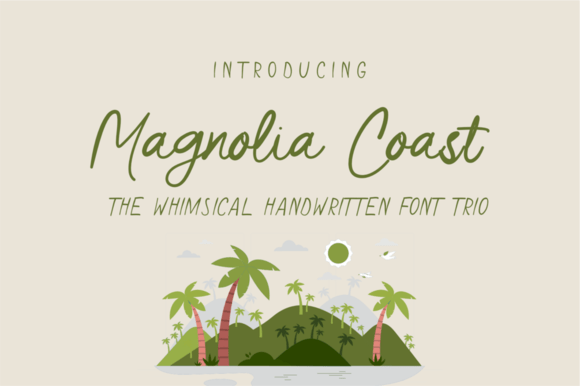 Magnolia Coast Trio: A Script Font for Handmade Crafters