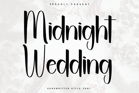 Midnight Wedding Font for Crafters and Designers
