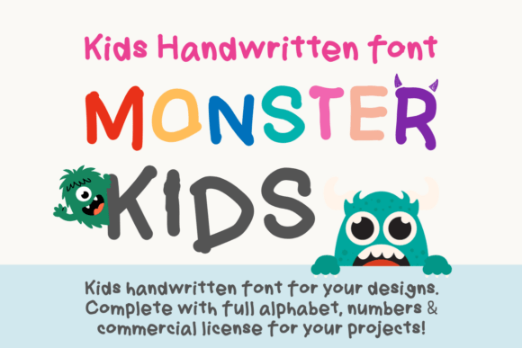 Monster Kids Font: A Playful Twist for Your Craft Projects