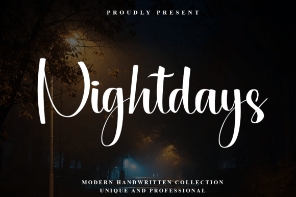 Nightdays: The Script Font That Elevates Your Brand