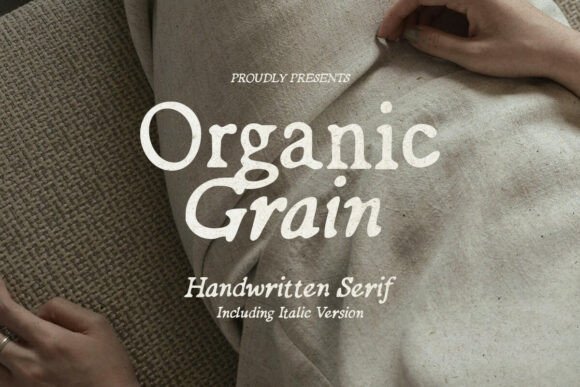 Organic Grain: A Serif Font for Editorial Elegance