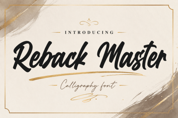 Reback Master: A Bold Script Font for Vibrant Branding