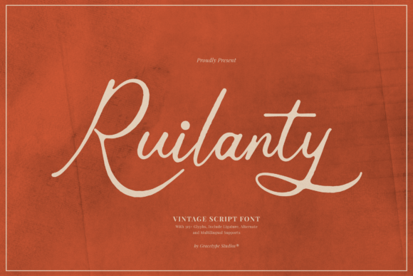Ruilanty: A Timeless Script Font for Editorial Design
