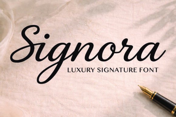 Signora: A Script Font That Elevates Brand Campaigns