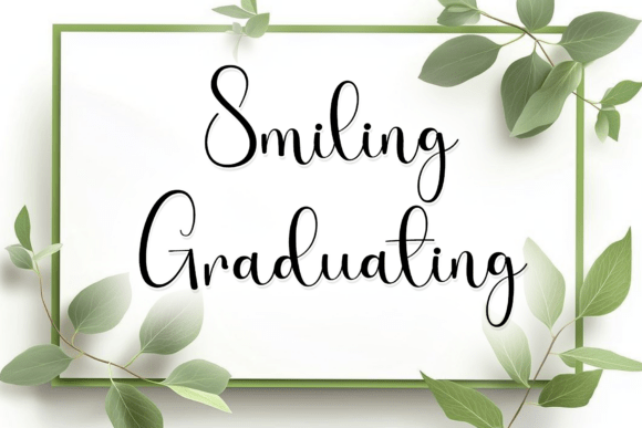 Smiling Graduating: A Timeless Script Font for Editorial Design