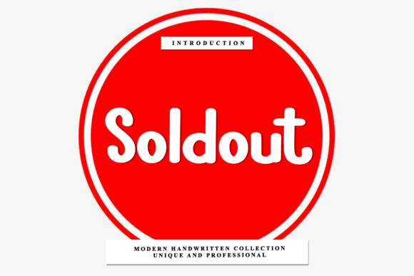 Soldout Script Font for Crafters and Designers