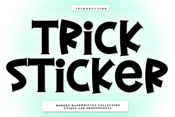 Trick Sticker: A Script Font That Elevates Digital Branding