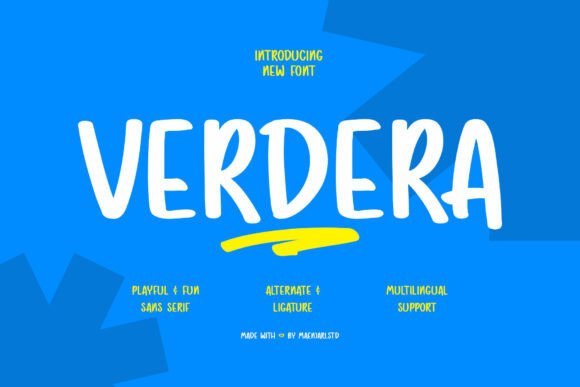 Verdera: A Handwritten Font for Editorial Warmth and Readability