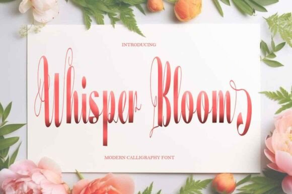 Whisper Bloom: A Font That Speaks Softly