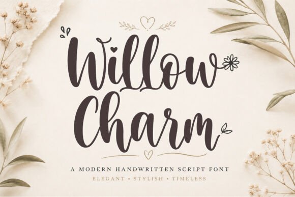Willow Charm: A Script Font with Warmth and Sophistication