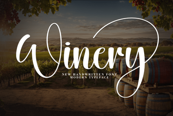 Winery: A Handwritten Font for Elegance and Branding